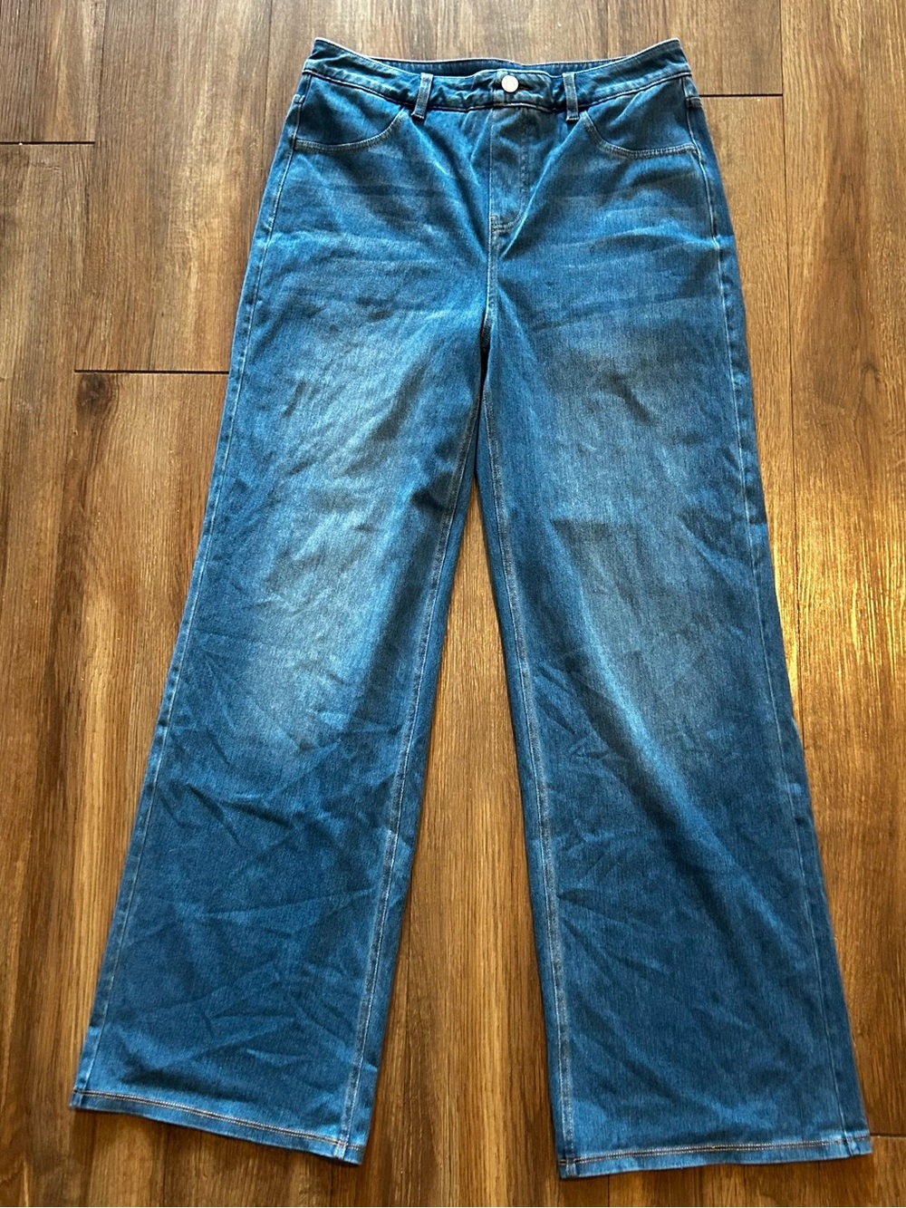 Halara Flex High Rise Wide Leg  Jeans Large Regular Stretchy Comfortable